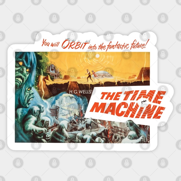 The Time Machine Movie Poster Sticker by MovieFunTime